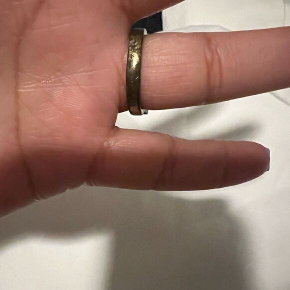 Lia Sophia Peach Melba Ring Large Stone & Cut Crystals Size 9 - Picture 5 of 5